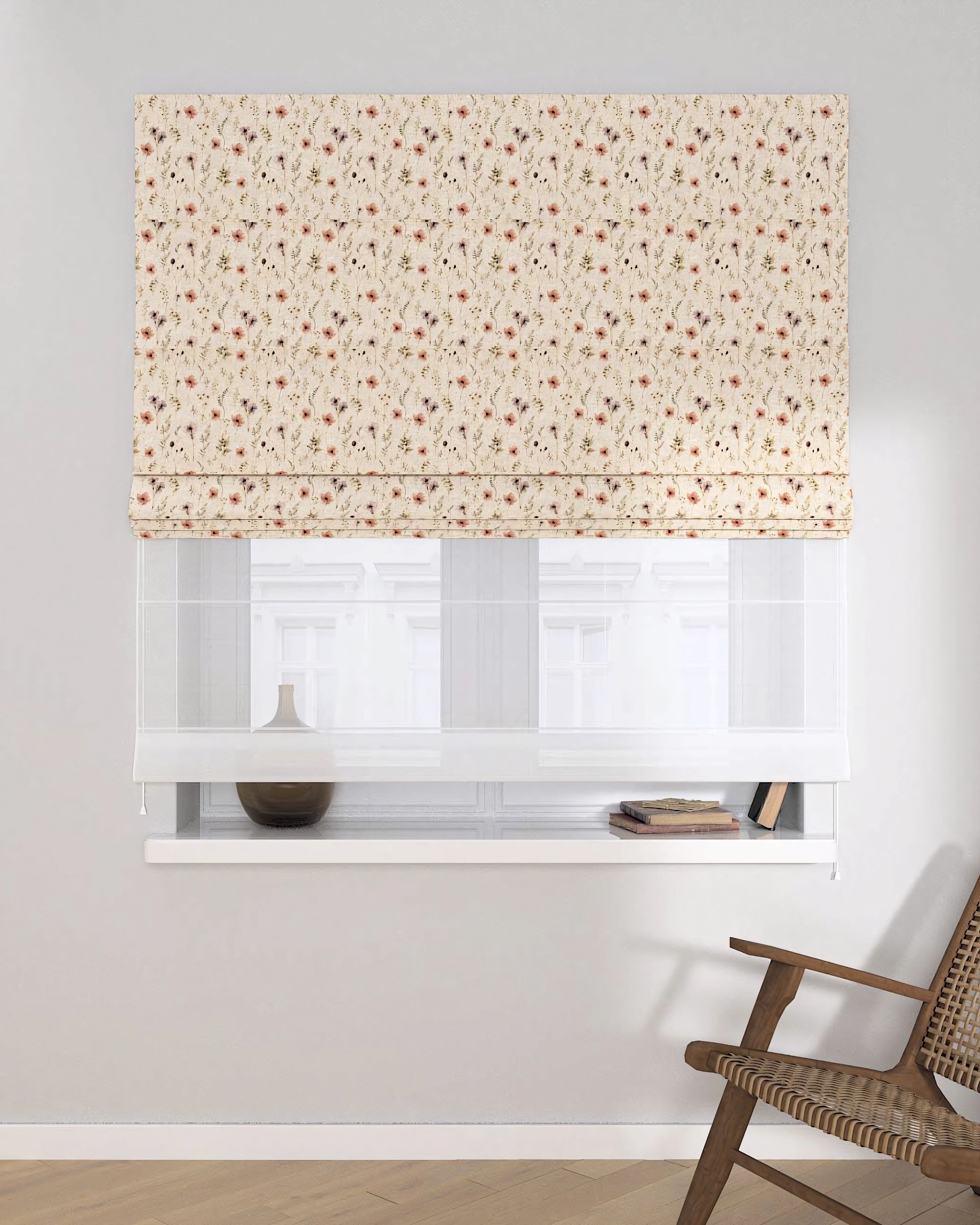 Stor roman Duo culoare multicolor Țesătură împletitură, cu model (hover)