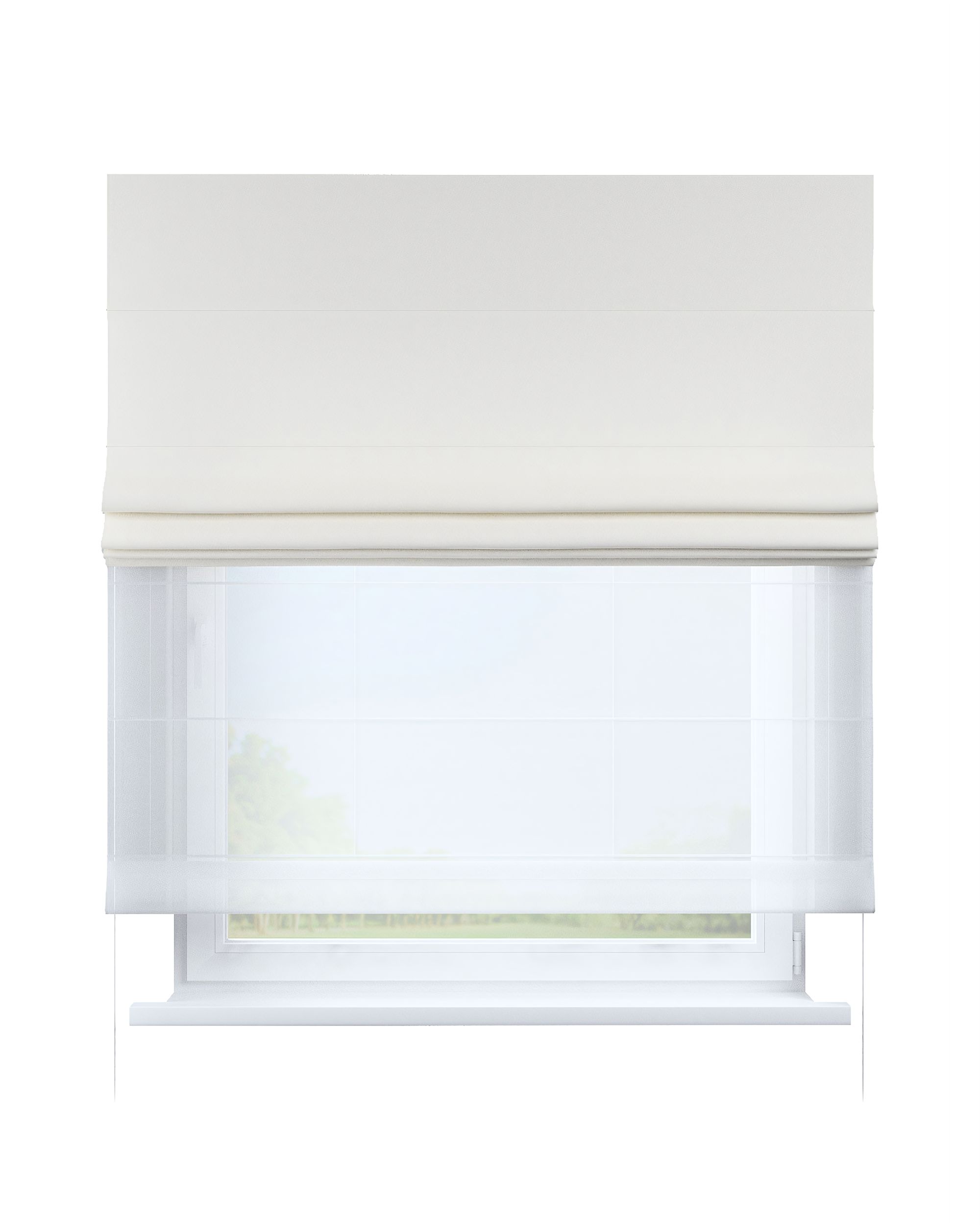 Stor roman Duo culoare alb