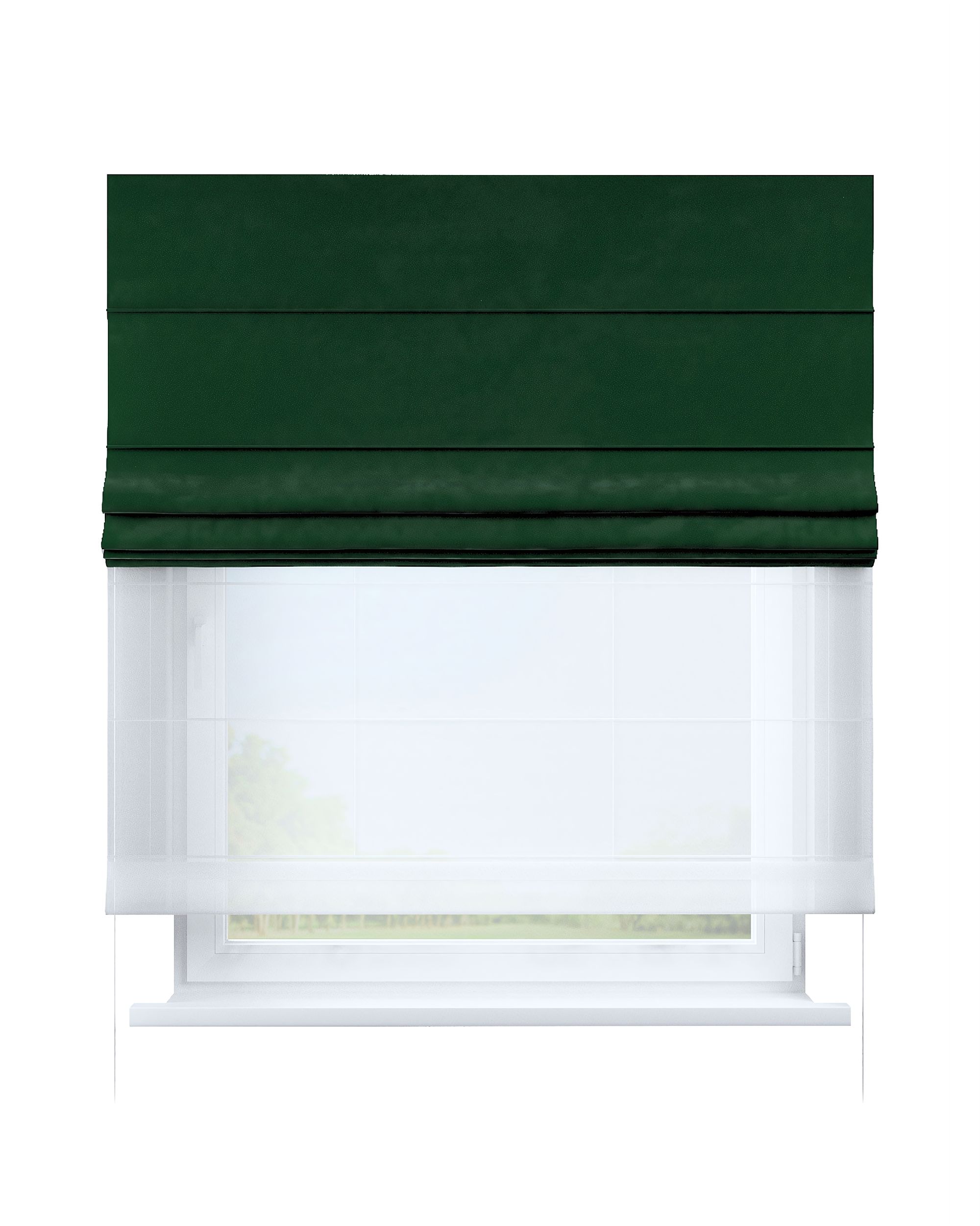 Stor roman Duo culoare verde Țesătură gloss, catifea