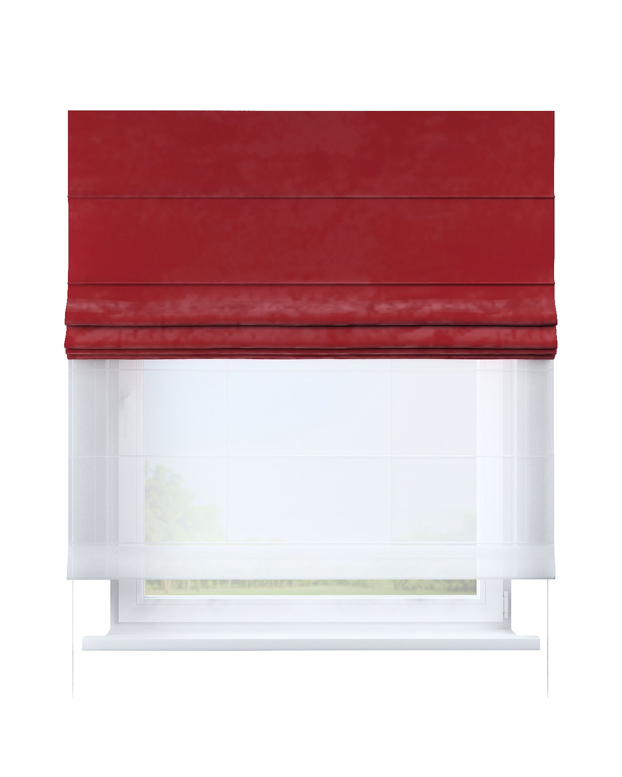 Stor roman Duo culoare roșu Țesătură gloss, catifea