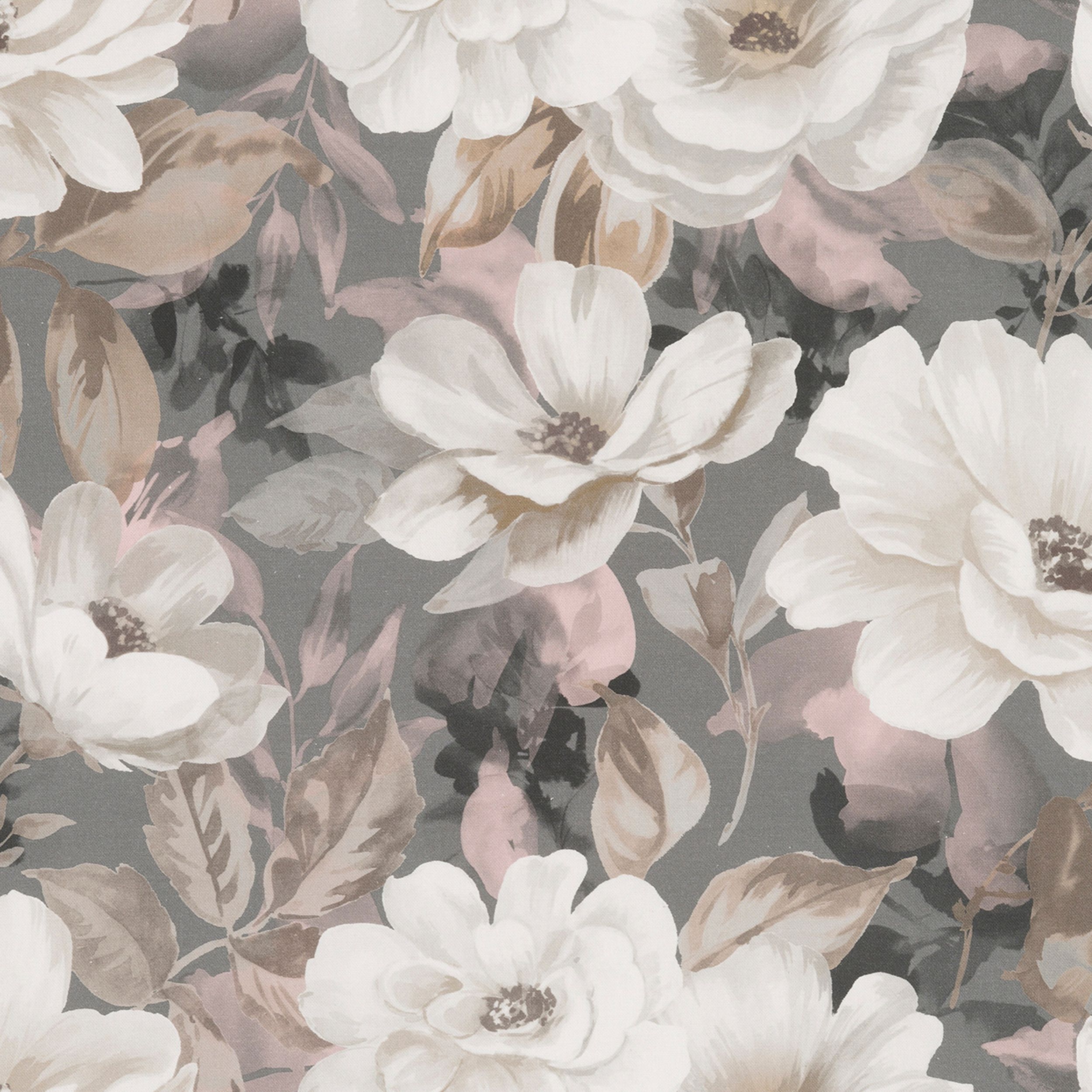 Gardenia 142-13 flori crem și roz pe fundal gri