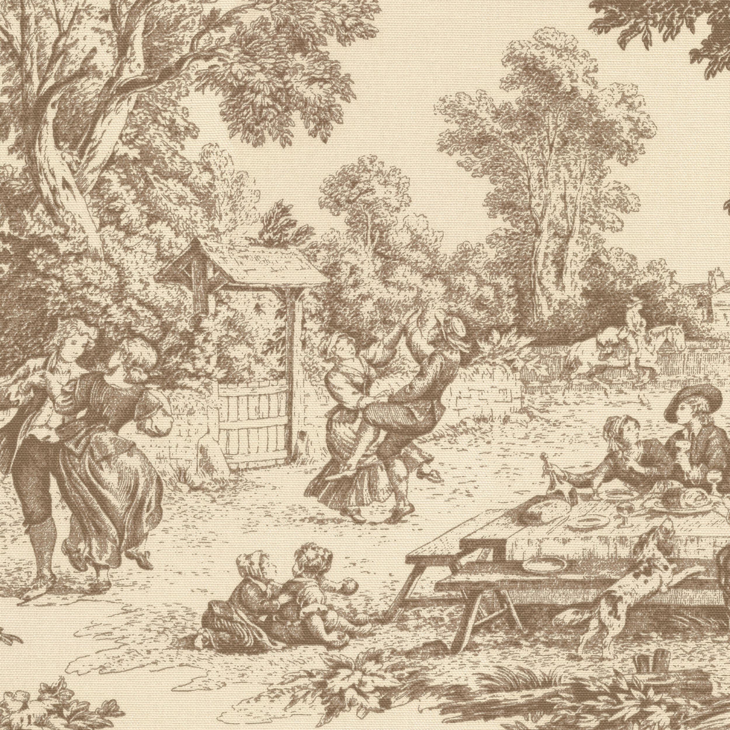 Avinon 144-53 scene în culoare bej pe fundal ecru